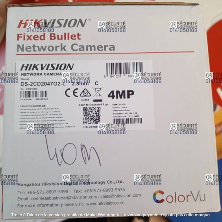 Caméra Ip 4mp ColorVu Hikvision