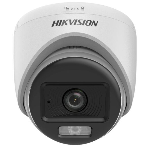 Caméra Hikvision DS-2CE70DF0T-LPFS 2MP ColorVu Audio – Turret Smart Hybrid Light