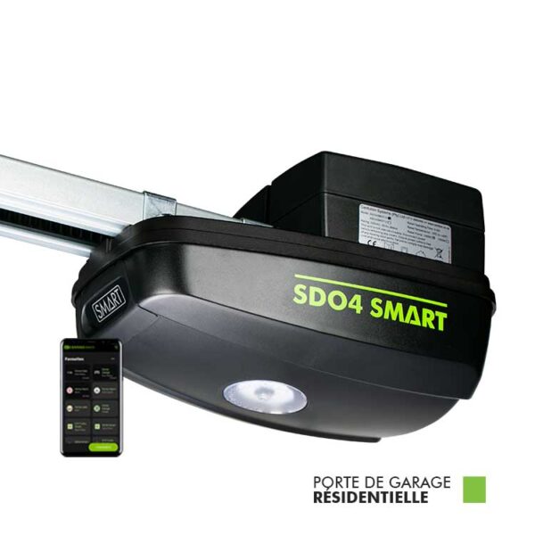 motorisation porte de garage, SDO4 SMART CENTURION, moteur porte sectionnelle, automatisme porte de garage, porte de garage automatique, moteur basculant, système ouverture garage automatique, motorisation garage Côte d’Ivoire