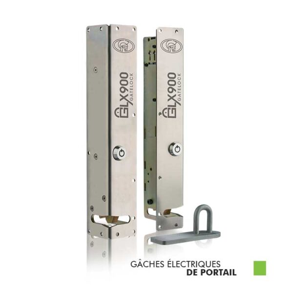 Serrure électrique GLX900 CENTURION – Verrou de sécurité 900 kg pour motorisation de portail battant et coulissant
