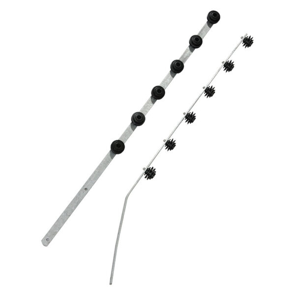 Support plat 6 lignes sans bobines Nemtek – Fixation pour clôture électrique murale