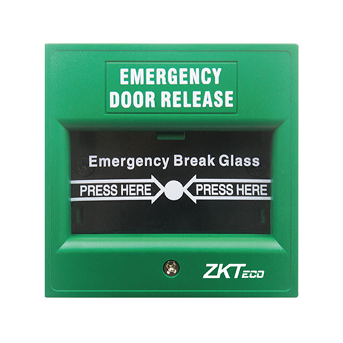 ZKTeco ZKABK902A-G – Bouton d’Urgence Incendie Verre Cassable